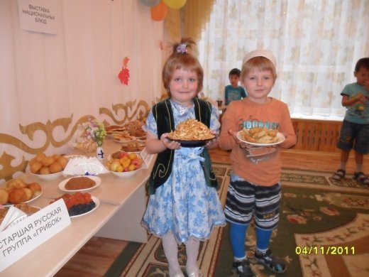 Выставка казахских национальных блюд