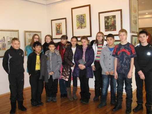 4 января  учащиеся 6А и 7А классов (классные руководители Борискова А.В., Аверина И.В.) посетили «Павлодарский областной музей изобразительных искусств».