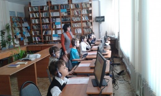 На зимних каникулах 3 января в библиотеке СОСШПА№7 прошло мероприятие для учащихся 3-4 классов 