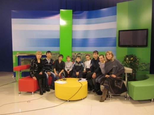 Учащиеся школы посетили телестудию  «Павлодар Казахстан».
