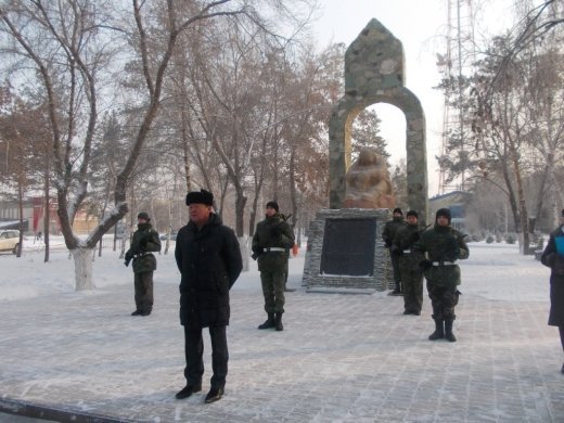 Открытие вахты памяти, посвященной 25-летию со дня вывода советских войск из Афганистана
