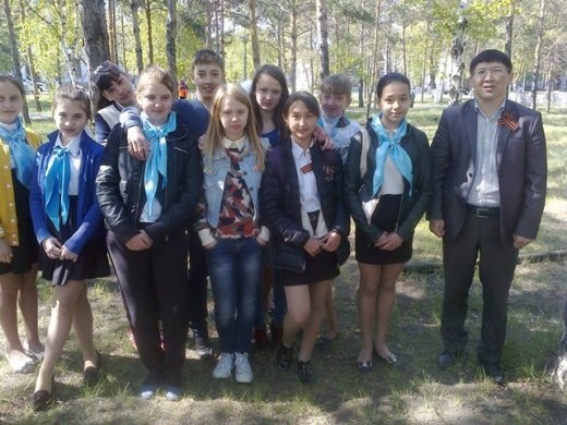Ученики участвовали в акции «Жас Улан»