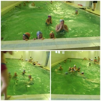 Плавание в бассейне отряда «Архимеды»