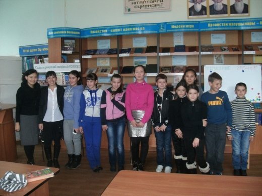 2014 жылдың 9 қазанында 5 «В» сыныбы Гайдар атындағы балалар кітапханасында болды. 