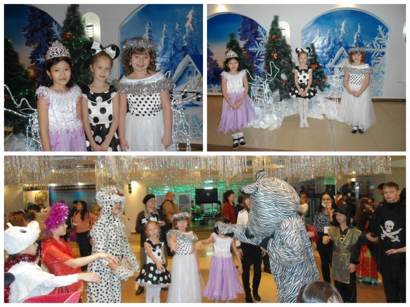 25 декабря 2014 года учащиеся 2 д класса побывали на новогоднем представлении от акима города Павлодара.