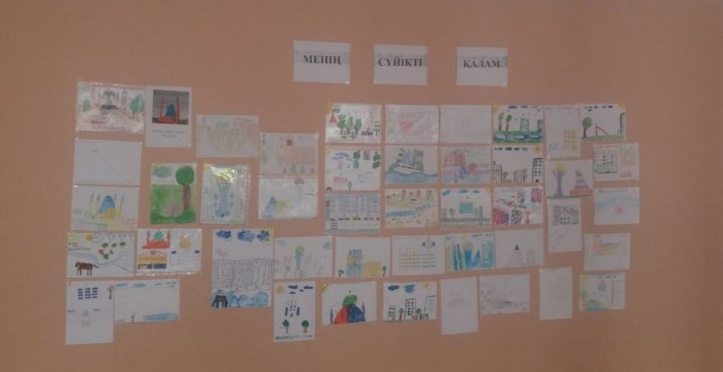 К 80 –и летию города Павлодара в начальных классах был организован конкурс рисунков «Менің сүйікті қалам »
