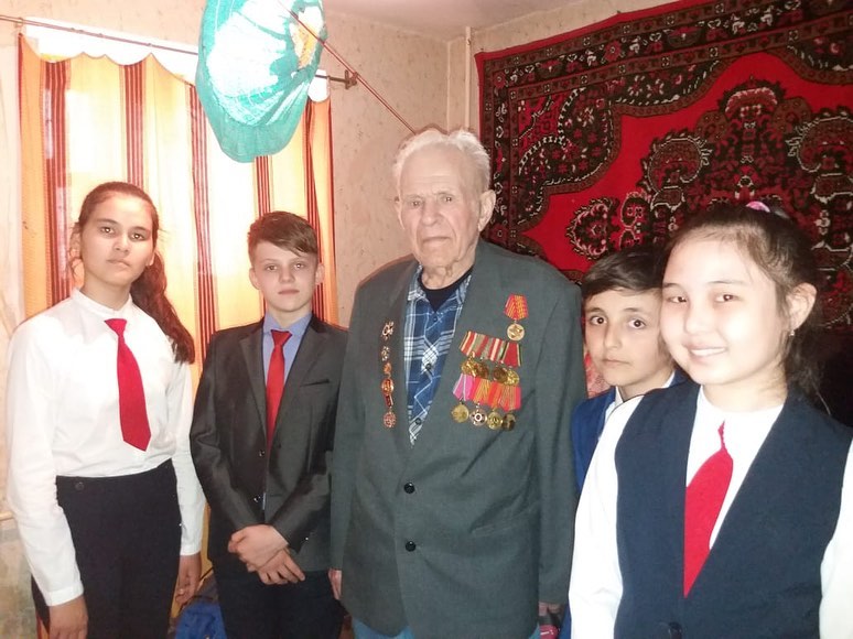 Поздравление ветерана ВОВ Аргата Павла Петровича