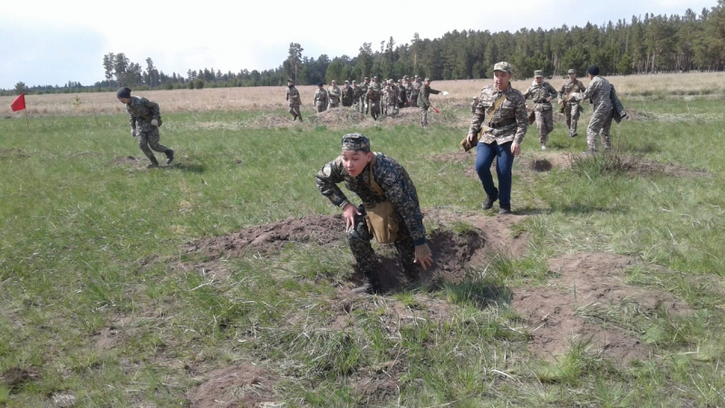 Курсанты военно-полевых сборов приняли участие в соревнованиях.
