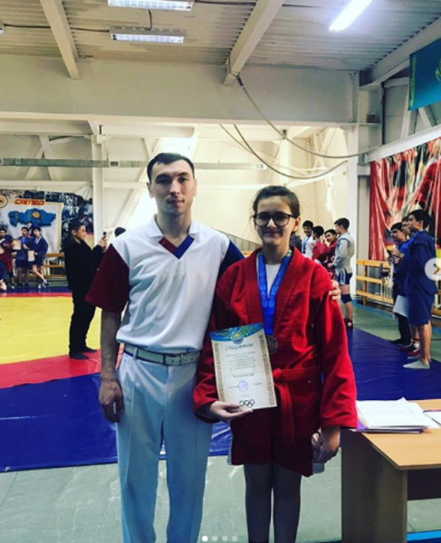 Ученица 7 «А» класса Бирюкова Антонина заняла III место по борьбе самбо в Открытом городском турнире посвящённому Дню Независимости Республики Казахстан!