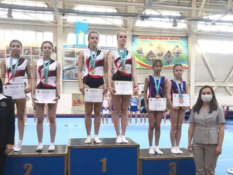Павлодарские гимнастки стали чемпионами страны