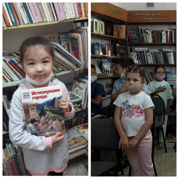 ребята  пришкольного лагеря посетили 2 детскую библиотеку.