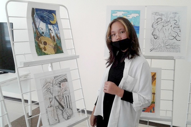 Юные художники создали иллюстрации к произведениям казахстанского поэта