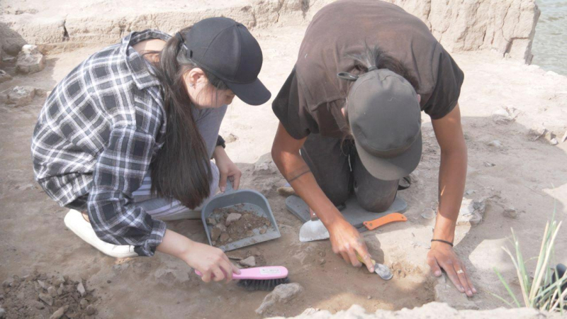 Қала оқушыларының археологиялық қазба жұмыстарына қатысуы