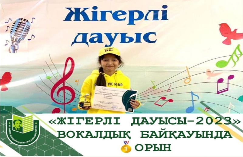Детской музыкальной школы имени Курмангазы состоялся городской вокальный конкурс «Жігерлі дауысы - 2023».